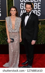 LOS ANGELES, CA. January 06, 2019:  Keri Russell & Matthew Rhys At The 2019 Golden Globe Awards At The Beverly Hilton Hotel.
