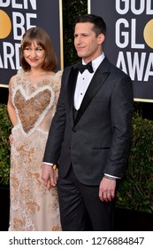 LOS ANGELES, CA. January 06, 2019: Andy Samberg & Joanna Newsom At The 2019 Golden Globe Awards At The Beverly Hilton Hotel.
 