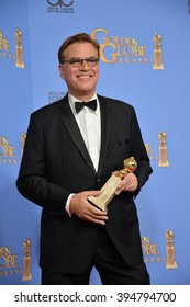 LOS ANGELES, CA - JANUARY 10, 2016: Aaron Sorkin At The 73rd Annual Golden Globe Awards At The Beverly Hilton Hotel.