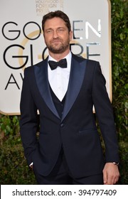 LOS ANGELES, CA - JANUARY 10, 2016: Gerard Butler At The 73rd Annual Golden Globe Awards At The Beverly Hilton Hotel.