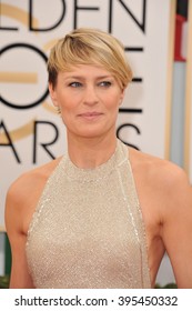 LOS ANGELES, CA - JANUARY 12, 2014: Robin Wright At The 71st Annual Golden Globe Awards At The Beverly Hilton Hotel.