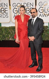 LOS ANGELES, CA - JANUARY 12, 2014: Berenice Bejo & Asghar Farhadi At The 71st Annual Golden Globe Awards At The Beverly Hilton Hotel.