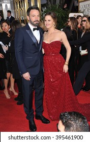 LOS ANGELES, CA - JANUARY 13, 2013: Ben Affleck & Jennifer Garner at the 70th Golden Globe Awards at the Beverly Hilton Hotel.