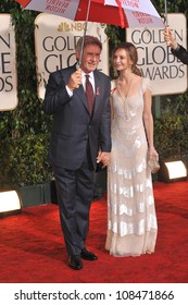 LOS ANGELES, CA - JANUARY 17, 2010: Harrison Ford & Calista Flockhart At The 67th Golden Globe Awards At The Beverly Hilton Hotel.