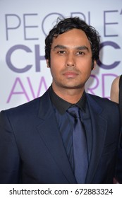 LOS ANGELES, CA - JANUARY 18, 2017: Kunal Nayyar At The 2017 People's Choice Awards At The Microsoft Theatre, L.A. Live, Los Angeles