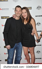 LOS ANGELES, CA - JANUARY 22, 2011: Chloe Lattanzi (daughter Of Olivia Newton-John & Matt Lattanzi) & Fiance James Driscoll At The 2011 G'Day USA Black Tie Gala At The Hollywood Palladium.