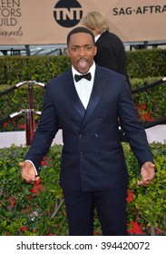 LOS ANGELES, CA - JANUARY 30, 2016: Anthony Mackie At The 22nd Annual Screen Actors Guild Awards At The Shrine Auditorium