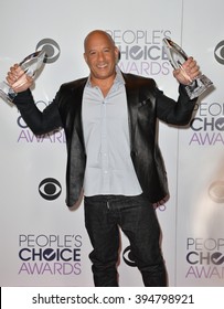 LOS ANGELES, CA - JANUARY 6, 2016: Vin Diesel At The People's Choice Awards 2016