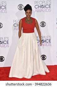 LOS ANGELES, CA - JANUARY 6, 2016: Jerrika Hinton At The People's Choice Awards 2016