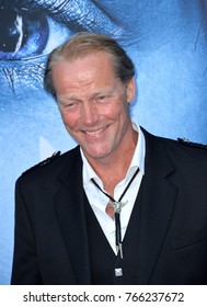 LOS ANGELES, CA - July 12, 2017: Iain Glen At The Season Seven Premiere For 