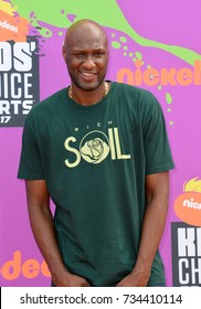 LOS ANGELES, CA - July 13, 2017: Lamar Odom At Nickelodeon's Kids' Choice Sports 2017 At UCLA's Pauley Pavilion.