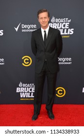 LOS ANGELES, CA - July 14, 2018: Edward Norton At The Comedy Central Roast Of Bruce Willis At The Hollywood Palladium