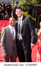 LOS ANGELES, CA - JULY 15: Duke Basketball Players Nolan Smith And Brian Zoubek, On The Red Carpet Of The 2010 ESPY Awards At The Nokia Theater At LA Live, On July 15, 2010 In Los Angeles, CA