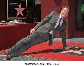 LOS ANGELES, CA - JULY 16, 2013: Bryan Cranston Presented With The 2,502nd Star On The Hollywood Walk Of Fame. 