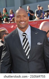 LOS ANGELES, CA - JULY 16, 2014: Actor Dwayne Johnson, Aka 