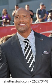 LOS ANGELES, CA - JULY 16, 2014: Actor Dwayne Johnson, Aka 