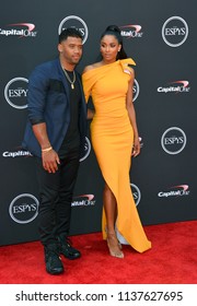 LOS ANGELES, CA - July 18, 2018: Russell Wilson & Ciara At The 2018 ESPY Awards At The Microsoft Theatre LA Live