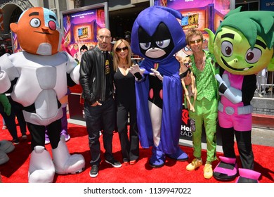 LOS ANGELES, CA - July 22, 2018: Scott Melville, Tara Strong & Greg Cipes At The Premiere For 