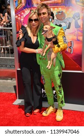 LOS ANGELES, CA - July 22, 2018: Tara Strong & Greg Cipes At The Premiere For 