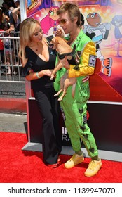 LOS ANGELES, CA - July 22, 2018: Tara Strong & Greg Cipes At The Premiere For 