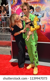 LOS ANGELES, CA - July 22, 2018: Tara Strong & Greg Cipes At The Premiere For 