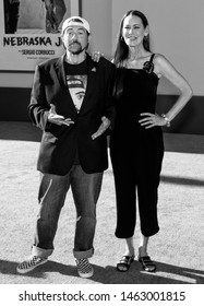 Los Angeles, CA - July 22, 2019: Kevin Smith And Jennifer Schwalbach Smith Attend The Los Angeles Premiere Of  