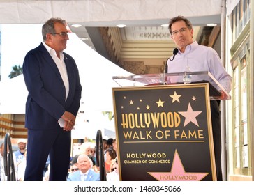 LOS ANGELES, CA. July 24, 2019: Kenny Ortega & Gary Marsh At The Hollywood Walk Of Fame Star Ceremony Honoring Kenny Ortega.
Pictures: Paul Smith/Featureflash