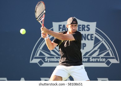 LOS ANGELES, CA. - JULY 29: Benjamin Becker Of Germany (pictured) And [WC] James Blake Of USA Play A Match At  The 2010 Farmers Classic On July 29 2010 In Los Angeles.