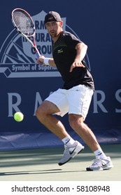 LOS ANGELES, CA. - JULY 29: Benjamin Becker Of Germany (pictured) And [WC] James Blake Of USA Play A Match At  The 2010 Farmers Classic On July 29 2010 In Los Angeles.