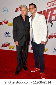 LOS ANGELES, CA - June 25, 2018: Michael Douglas & Cameron Douglas At The Premiere For 