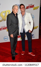 LOS ANGELES, CA - June 25, 2018: Michael Douglas & Cameron Douglas At The Premiere For 