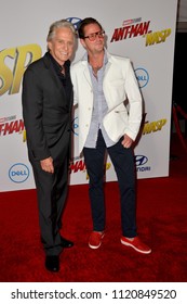 LOS ANGELES, CA - June 25, 2018: Michael Douglas & Cameron Douglas At The Premiere For 