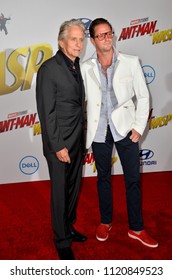 LOS ANGELES, CA - June 25, 2018: Michael Douglas & Cameron Douglas At The Premiere For 