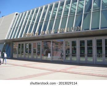 Los Angeles, CA - June 25, 2015: Edwin W. Pauley Pavilion On The UCLA Campus. Entrance Sign.