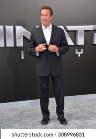 LOS ANGELES, CA - JUNE 28, 2015: Arnold Schwarzenegger At The Los Angeles Premiere Of His Movie 