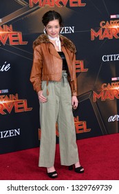 LOS ANGELES, CA. March 04, 2019: Peyton Elizabeth Lee At The World Premiere Of 