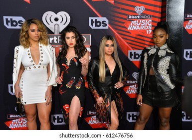 LOS ANGELES, CA. March 05, 2017: Fifth Harmony At The 2017 IHeartRadio Music Awards At The Forum, Los Angeles. 
