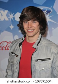 LOS ANGELES, CA - MARCH 11, 2010: American Idol finalist Tim Urban at the party for the American Idol Final 12 at Industry, Los Angeles.