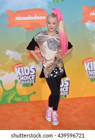 LOS ANGELES, CA - MARCH 12, 2016: Jojo Siwa At The 2016 Kids' Choice Awards At The Forum, Los Angeles.
