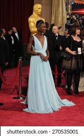 LOS ANGELES, CA - MARCH 2, 2014: Lupita Nyongo At The 86th Annual Academy Awards At The Hollywood & Highland Theatre, Hollywood. 