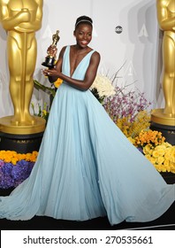 LOS ANGELES, CA - MARCH 2, 2014: Lupita Nyongo at the 86th Annual Academy Awards at the Dolby Theatre, Hollywood. 
