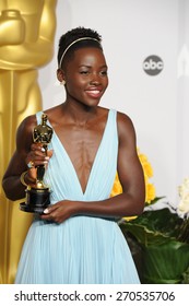 LOS ANGELES, CA - MARCH 2, 2014: Lupita Nyongo  At The 86th Annual Academy Awards At The Dolby Theatre, Hollywood. 