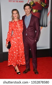 LOS ANGELES, CA. March 28, 2019: Adam Brody & Leighton Meester At The World Premiere Of Shazam! At The TCL Chinese Theatre.
Picture: Paul Smith/Featureflash