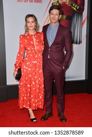 LOS ANGELES, CA. March 28, 2019: Adam Brody & Leighton Meester At The World Premiere Of Shazam! At The TCL Chinese Theatre.
Picture: Paul Smith/Featureflash