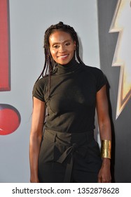 LOS ANGELES, CA. March 28, 2019: Adina Porter At The World Premiere Of Shazam! At The TCL Chinese Theatre.
Picture: Paul Smith/Featureflash