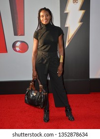 LOS ANGELES, CA. March 28, 2019: Adina Porter At The World Premiere Of Shazam! At The TCL Chinese Theatre.
Picture: Paul Smith/Featureflash