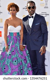 LOS ANGELES, CA. March 30, 2019: Sterling K. Brown & Ryan Michelle Bathe At The 50th NAACP Image Awards.
Picture: Paul Smith/Featureflash