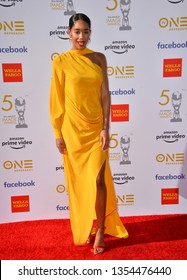 LOS ANGELES, CA. March 30, 2019: Laura Harrier At The 50th NAACP Image Awards.
Picture: Paul Smith/Featureflash