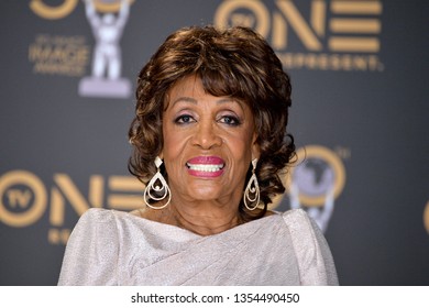 LOS ANGELES, CA. March 30, 2019: Maxine Waters At The 50th NAACP Image Awards.
Picture: Paul Smith/Featureflash