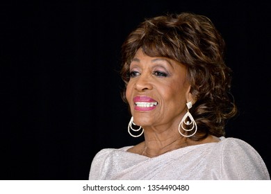 LOS ANGELES, CA. March 30, 2019: Maxine Waters At The 50th NAACP Image Awards.
Picture: Paul Smith/Featureflash